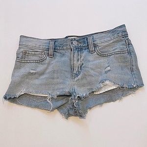 ripped jean shorts